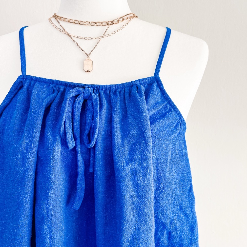 Double Zero Royal Blue Strappy Top